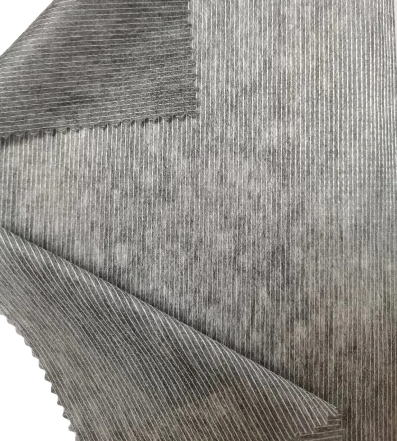 Low price factory Polyester/Nylon reinforced stitch bond Interlining nonwoven buckram fabric fusing brushed for suits downjacket