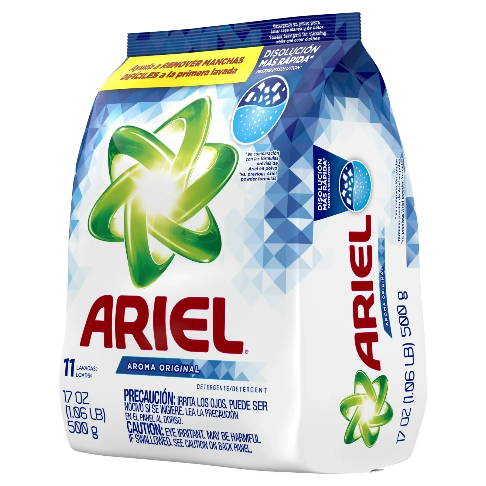Ariel Powder Laundry Detergent, Original, 0.5 kg 11 Loads