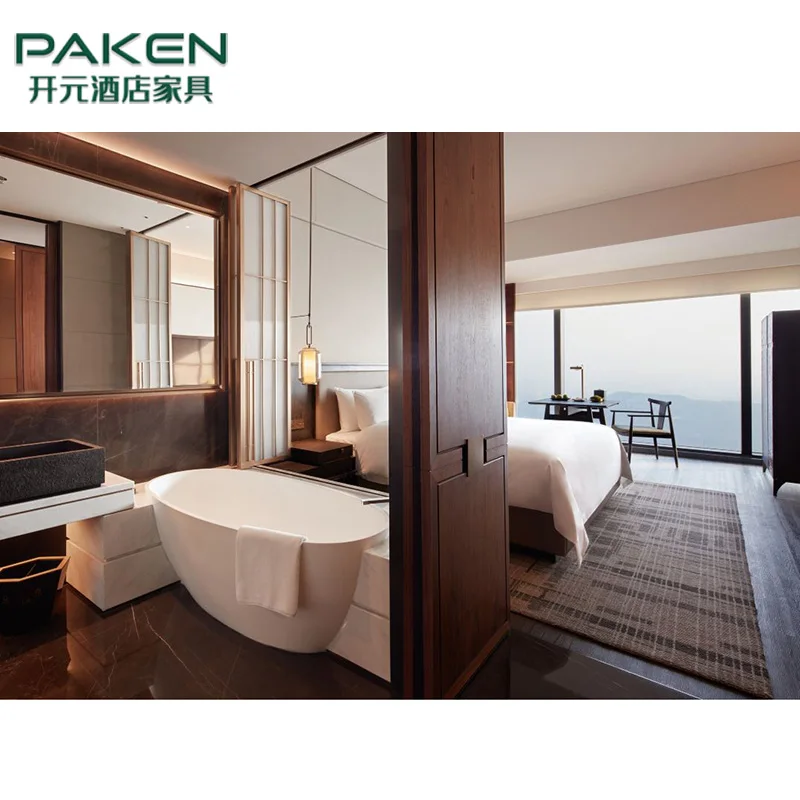 King Size bed upholstery bed base bed headboard furniture hotel bedroom set