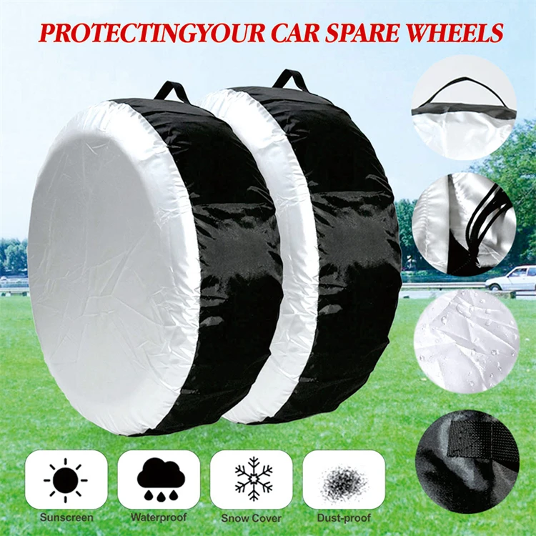 New Style Universal Spare Car Tyre Cover Storage And Carry Bag Cover Holder Tote Tire Cover