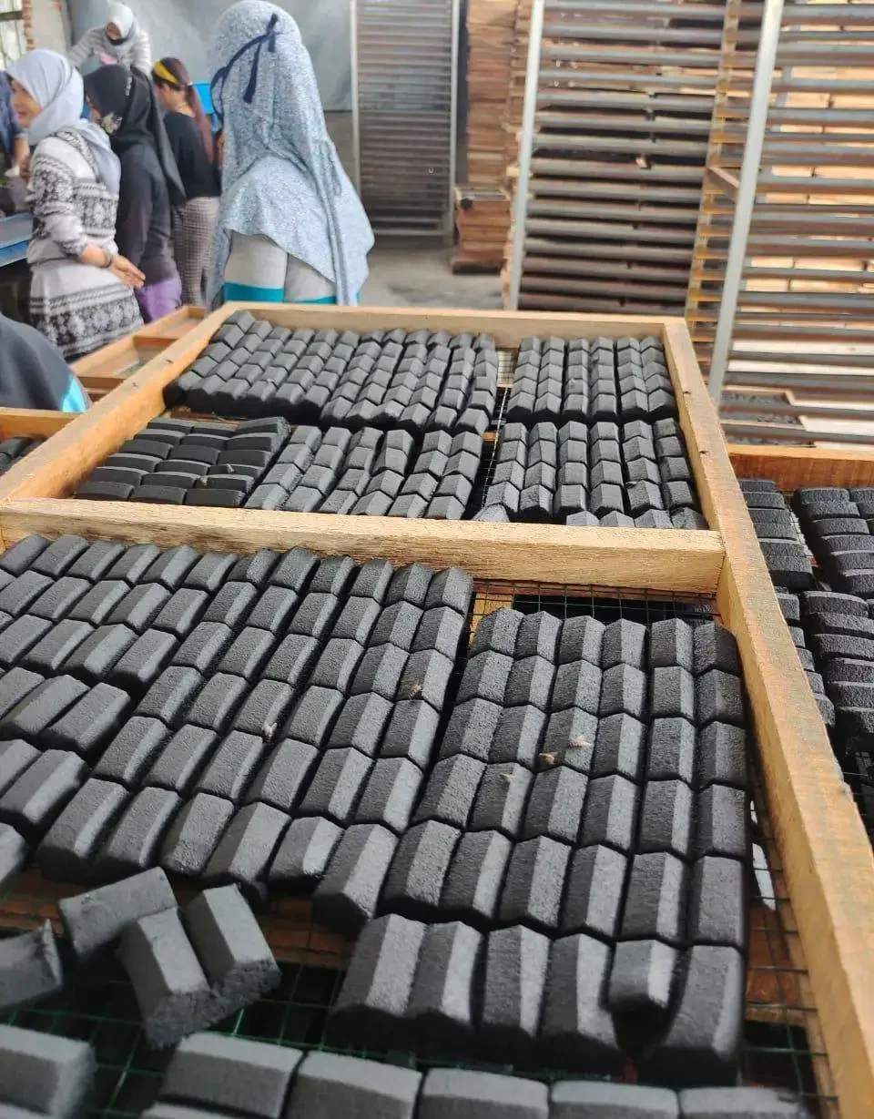 100% Pure Natural hookah shisha coco charcoal from Indonesia coconut shell charcoal briquette white ash Hookah Charcoal