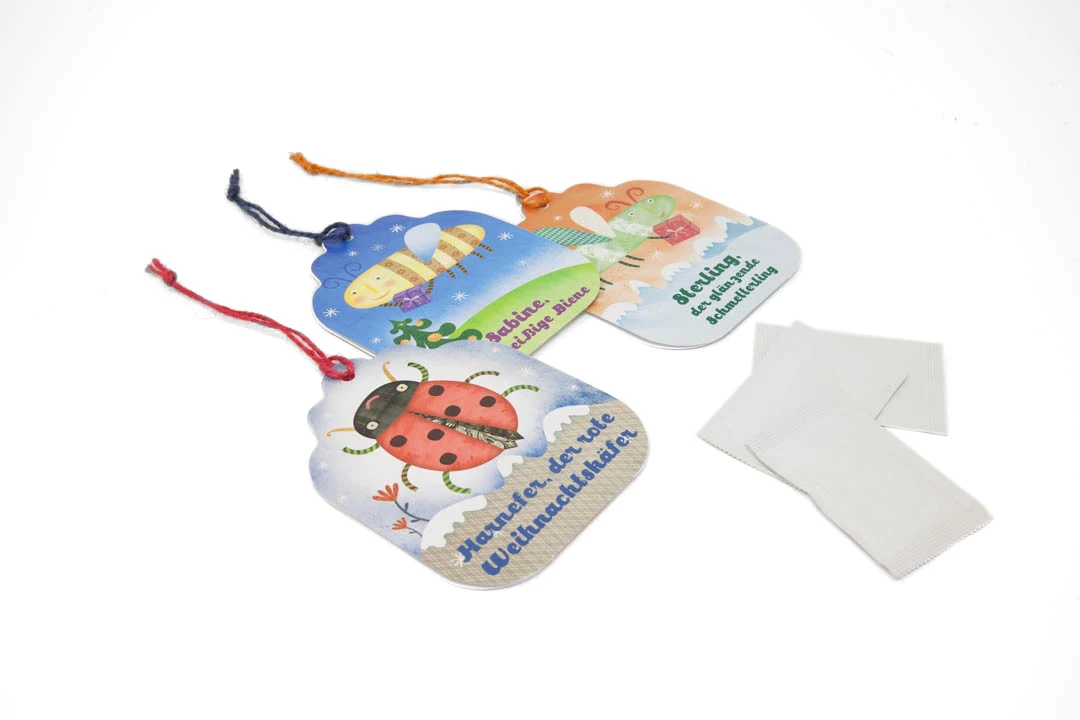 Christmas decoration - The butterfly in Christmas sky, with s-eed to plant in spring time