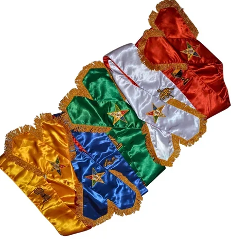 High Quality Sashes Regalia Manufacturer Masonic Regalia Sashes As Per Custom Moire Ribbon Oem Custom Demand Sashes