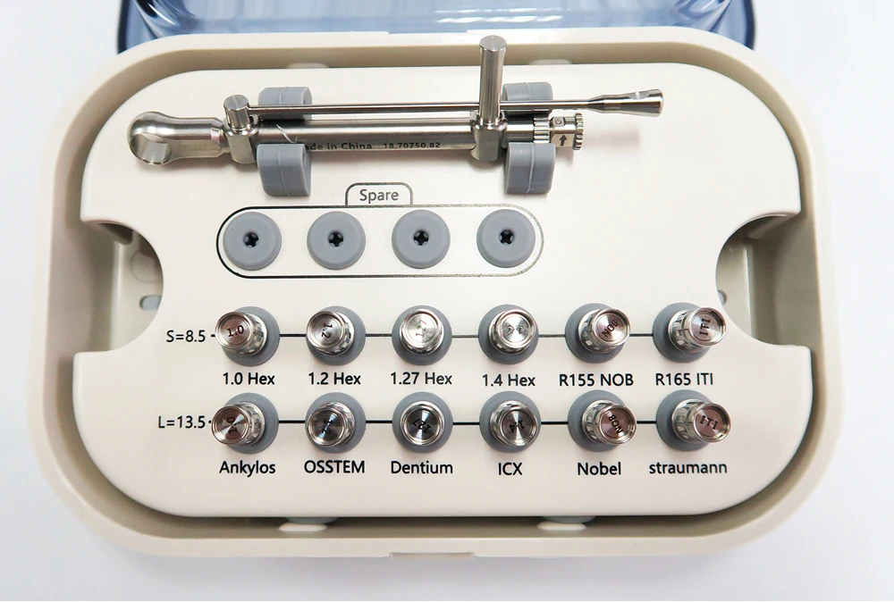 Очаровательные инструменты для имплантации зубов динамометрический ключ винтовые приводы комплект удаления протезов стоматологических инструментов от UAMED хирургический инд