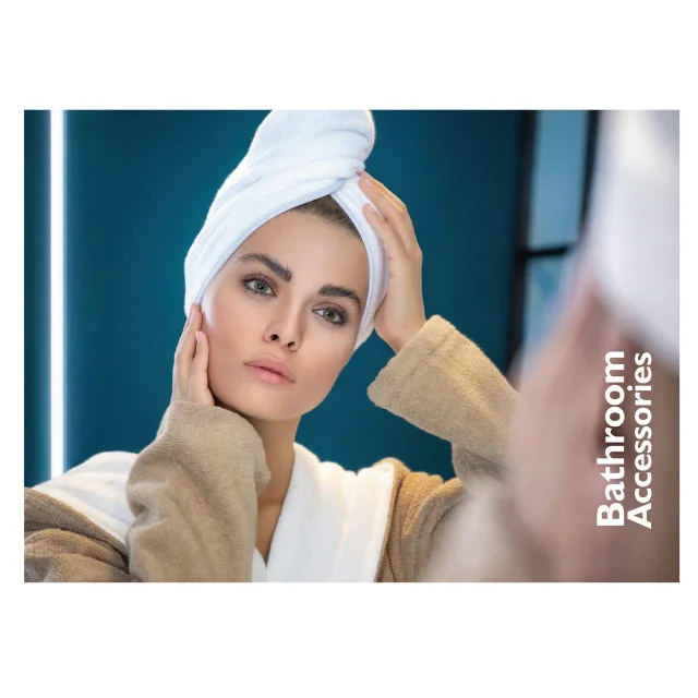 Wholesale 100% Cotton Hair Towel for Women Super Absorbent Quick Dry Wrap Turban Simple Style for Home Hotel Use Custom Logo