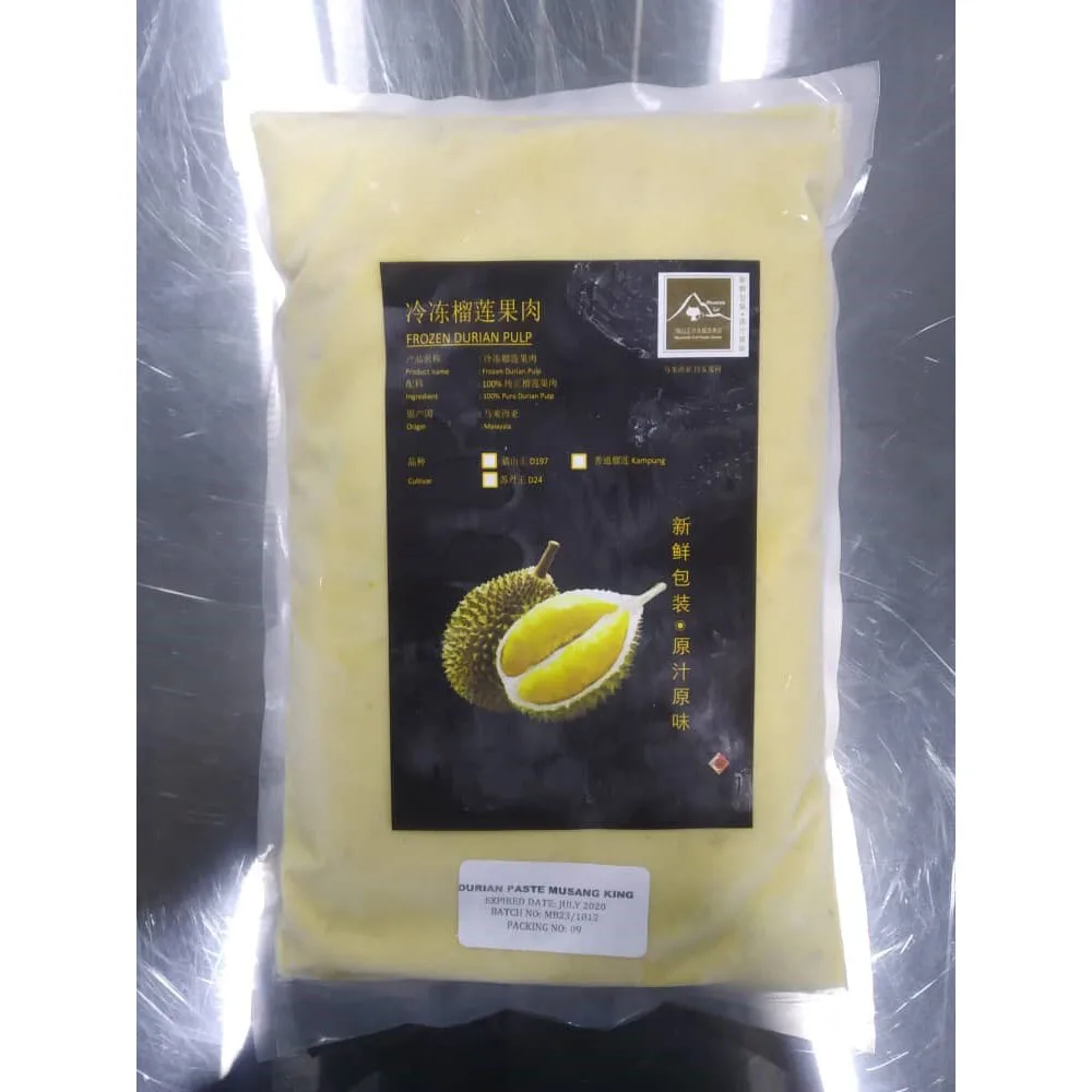 Premium Quality High Grade Musang King D197 Frozen Durian Paste