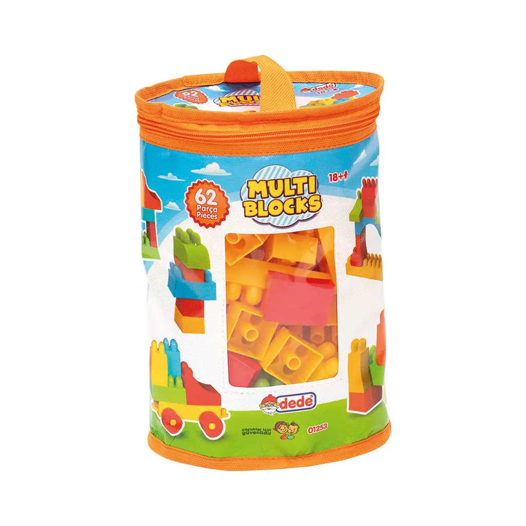 High Quality Multi Blocks 62 pcs Endless Building Adventures Educational Play Wholesale Children Play Sets Muti Color Kids PLay