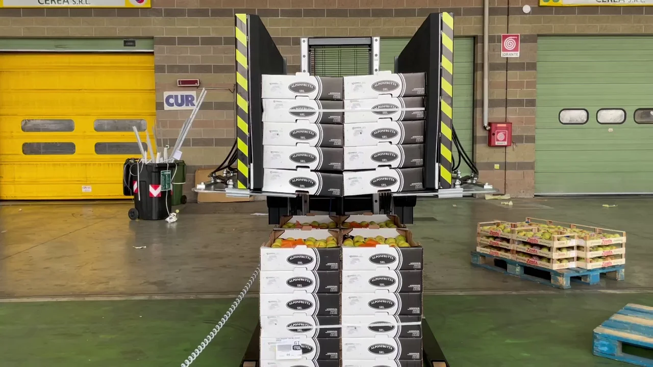 Best patented Toppy Pallet changer machine Falcon Wings transporter  for food company