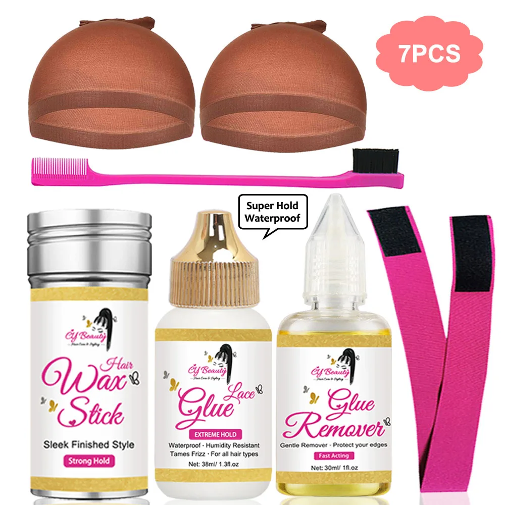 7PCS Wig Kit Super Waterproof Lace Glue Set Support Custom Logo and Sample First Sample Price Is Refundable When Bulk Order