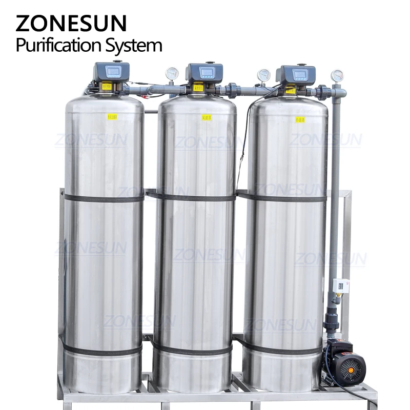 ZONESUN ZS-WP2000L Commercial High Flow Reverse Osmosis Water Purification System Water Treatment Plant