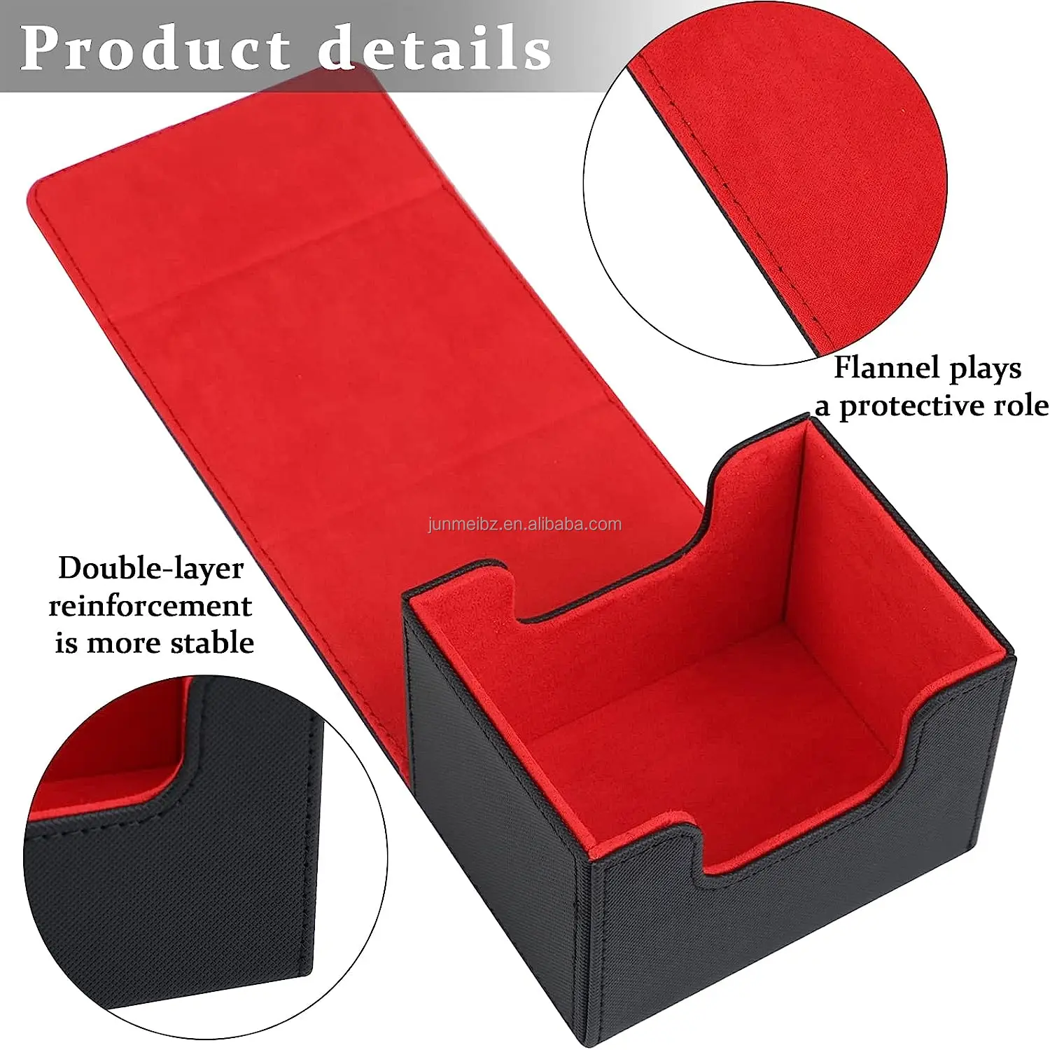 High-End Custom Card Deck Box Yugioh MTG Trading Card PU Leather Deck Box Storage Game Card Box