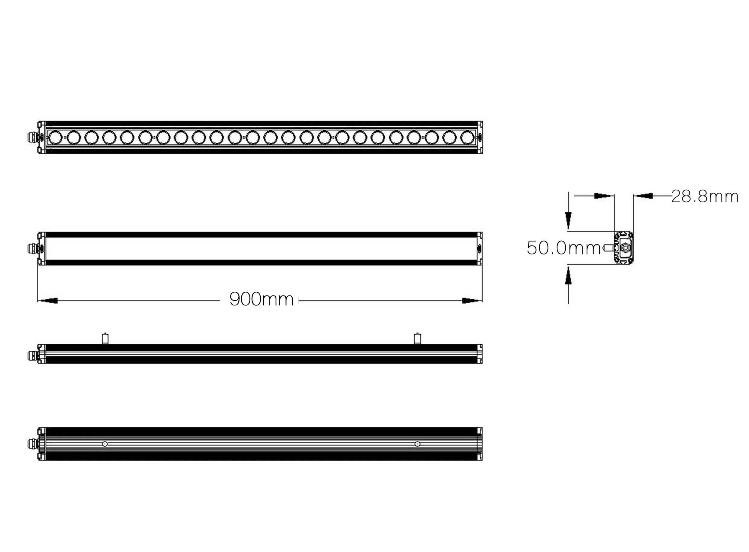 Hot-selling Saltwater and Freshwater Aquarium light Coral reef Waterpoof LED Aquarium Light Bar  Fish Tank Led Lights