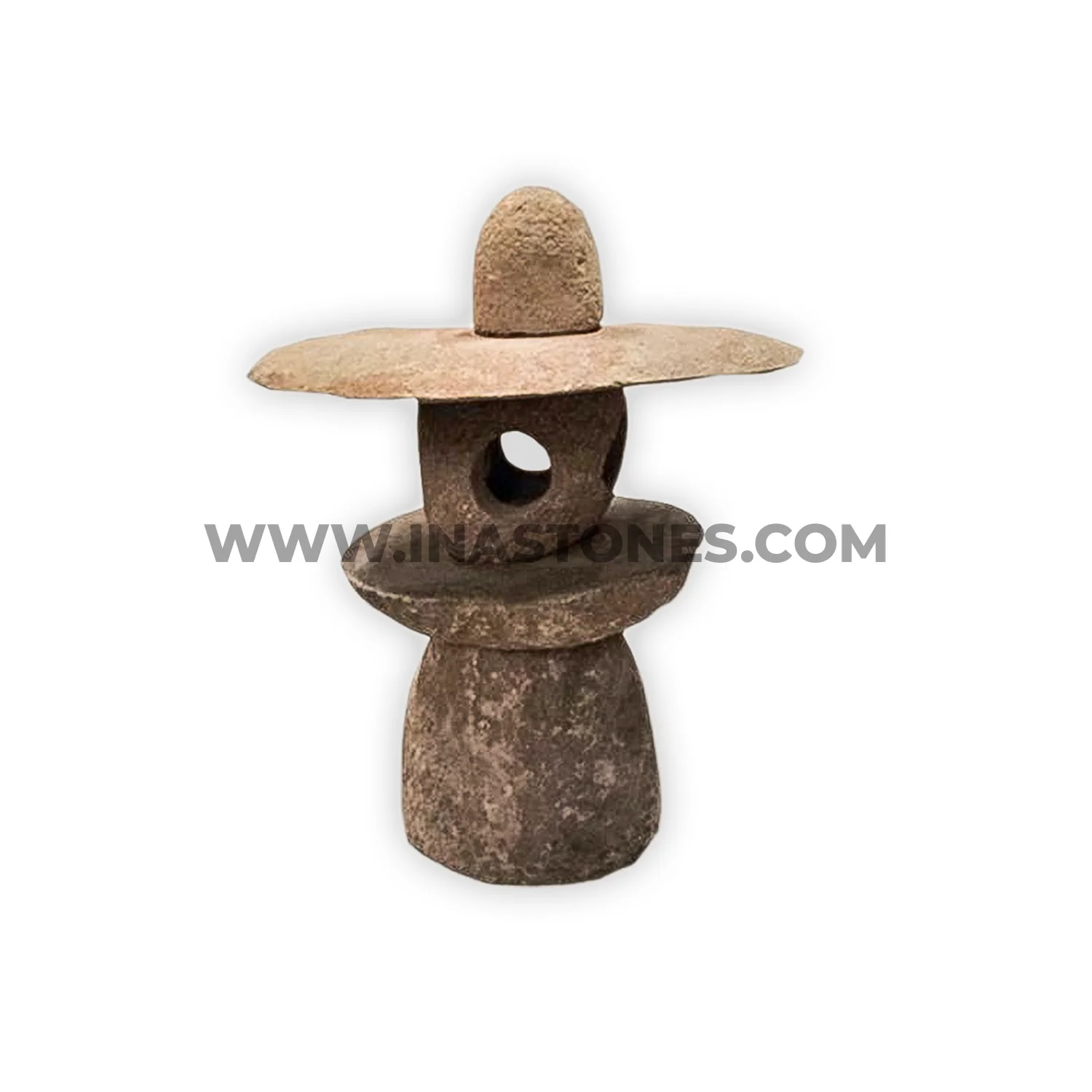 Indonesia natural river stone Japanese garden lantern for landscape accessories