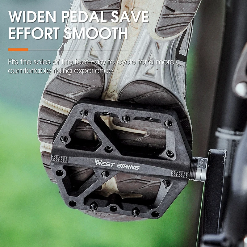 Западный волокно Сверхлегкий усиленный велосипед горный для езды на велосипеде из нейлона 6 видов цветов MTB расширить велосипедные педали фирмы Велоспорт шлем