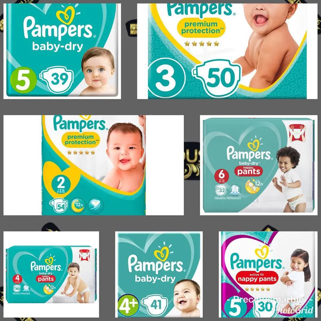 Pampers- Baby Diapers All Sizes Bulk Sales