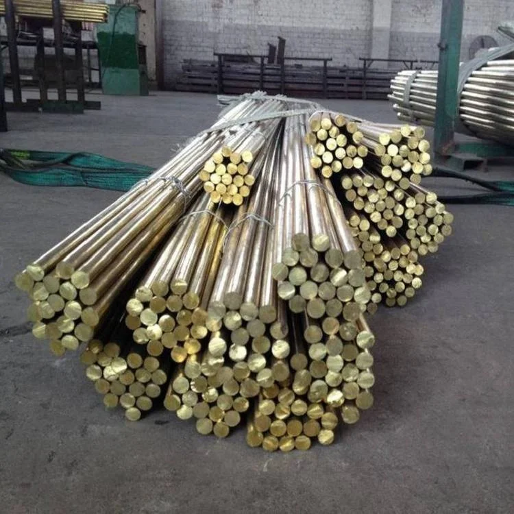 In Stock High Quality Metal Rod Brass Copper Round Solid Bronze Brass Bar