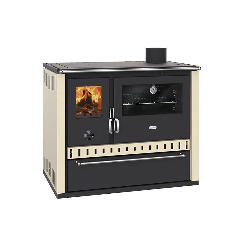 High Efficiency 15 kW Freestanding Wood-Burning Stove Modern Design for Hotel & Villa for Room Heating and Cooking in Bulgaria