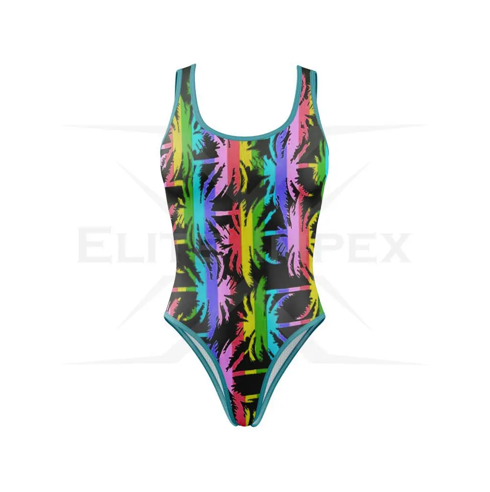 2024 Manufacturer Custom Logo V Neck Zipper Swimsuit High Bikini Bathing Suit Women Swimwear One Piece Swimsuit