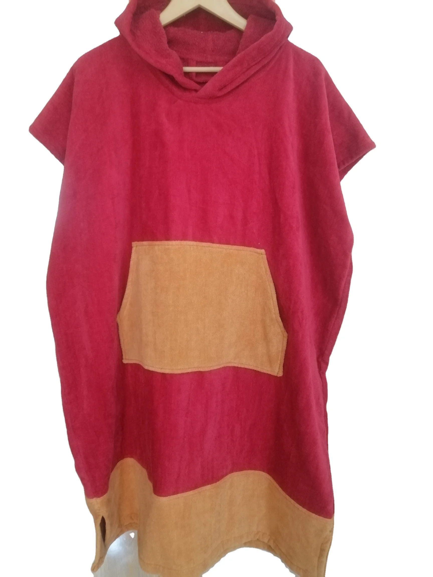 Custom design multi color Bamboo Terry hooded beach towels