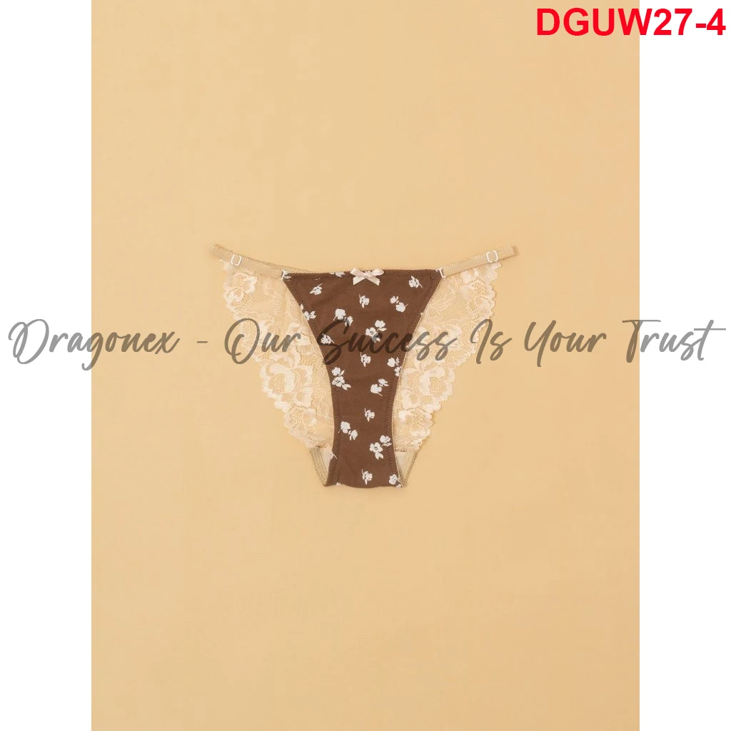 Period Panties Made Of High Quality Materials Cotton Mixed With Cute Little Flowers Wire-free Elastic Bra Adjustable Lace Pants