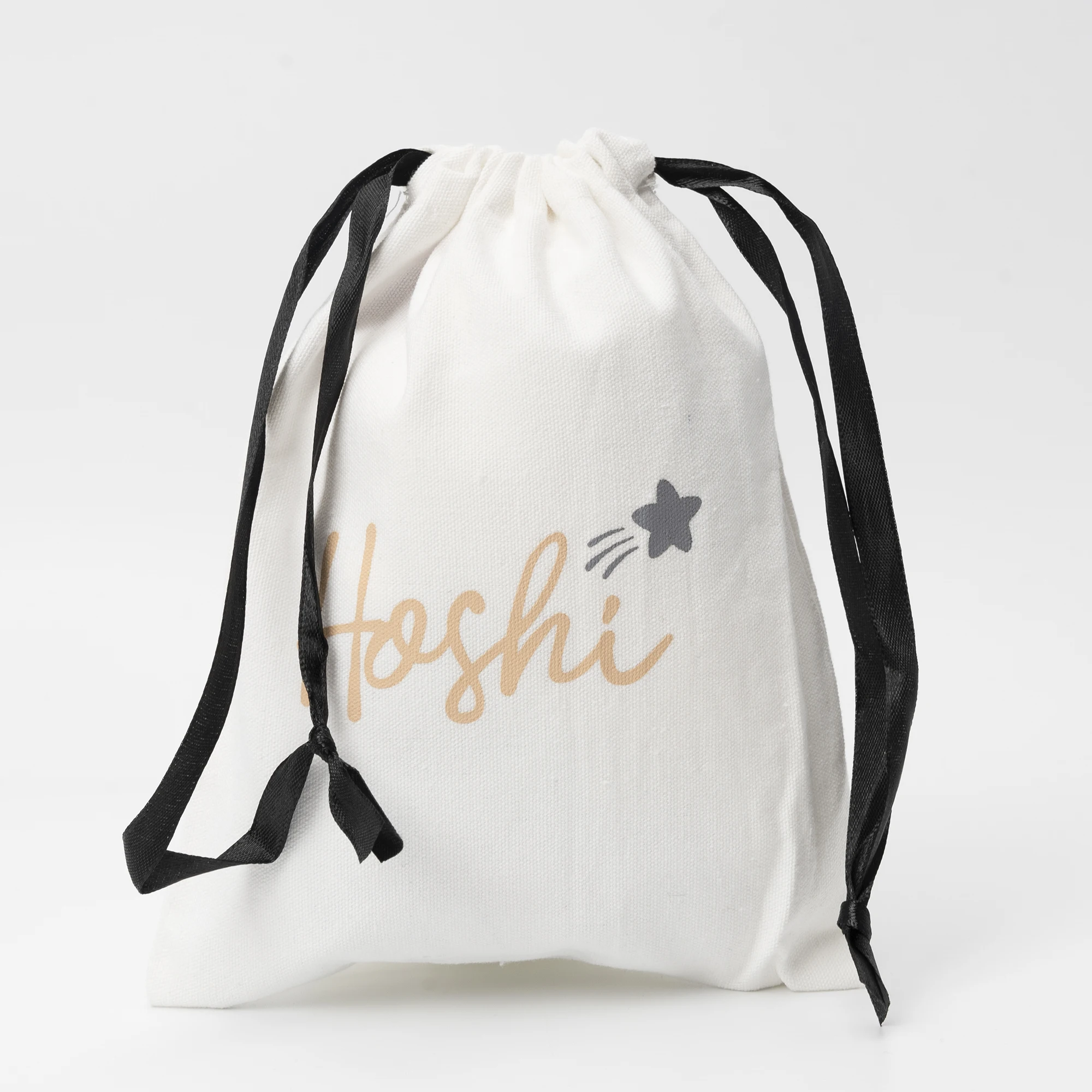 New Style Custom Logo Flat Bottom White Cotton Screen Printing Dustbags Clothes Packaging Dust Bags for Handbags