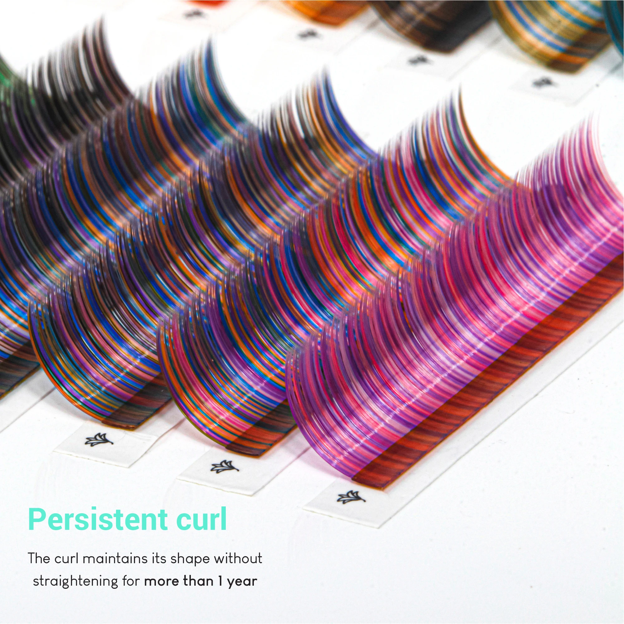 Cruelty-free radiant mini box color lash extensions colored lashes silk lashes wholesale faux mink eyelashes wholesale C CC D DD