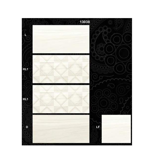 Glossy White Glazed Marble 300x600mm Porcelain Polished Ceramic Floor Tiles Impression Marble Ceramic Tiles