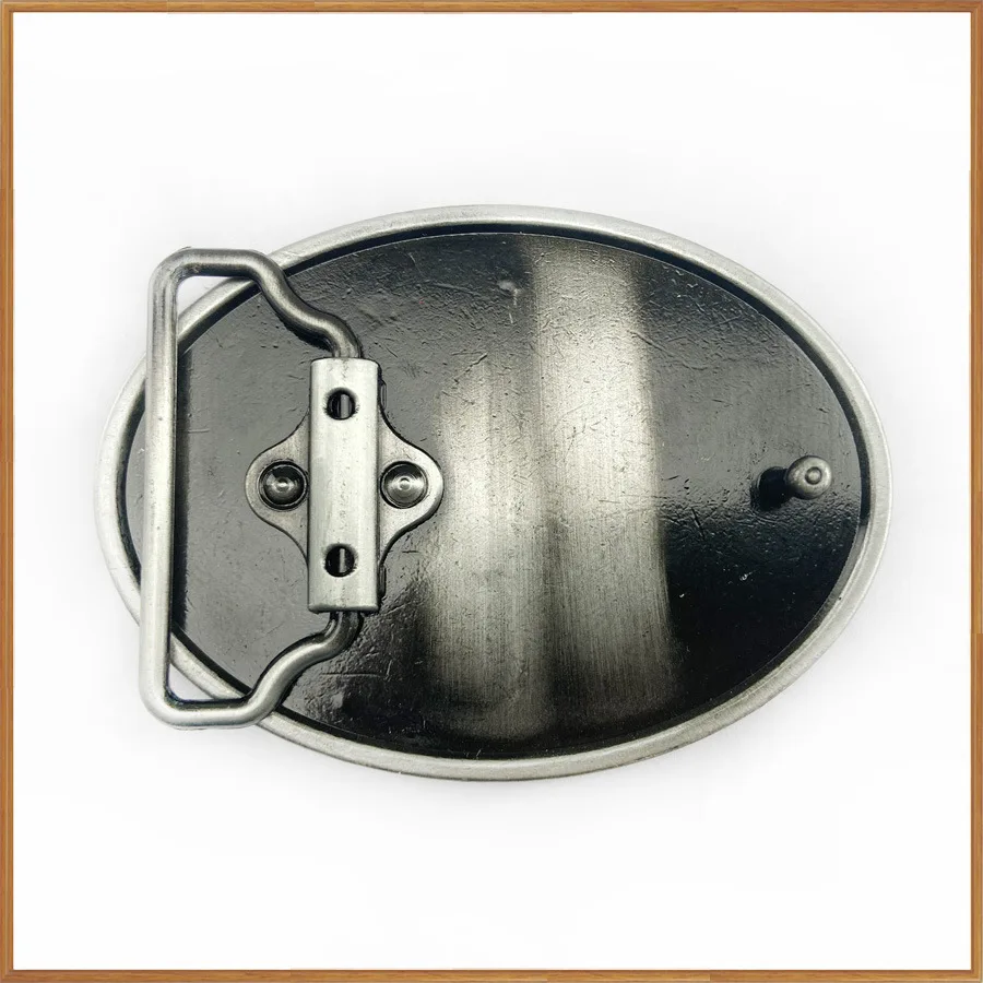 Custom design vintage western belt buckle cowboy  horse riding pattern 3D plating belt buckle for men