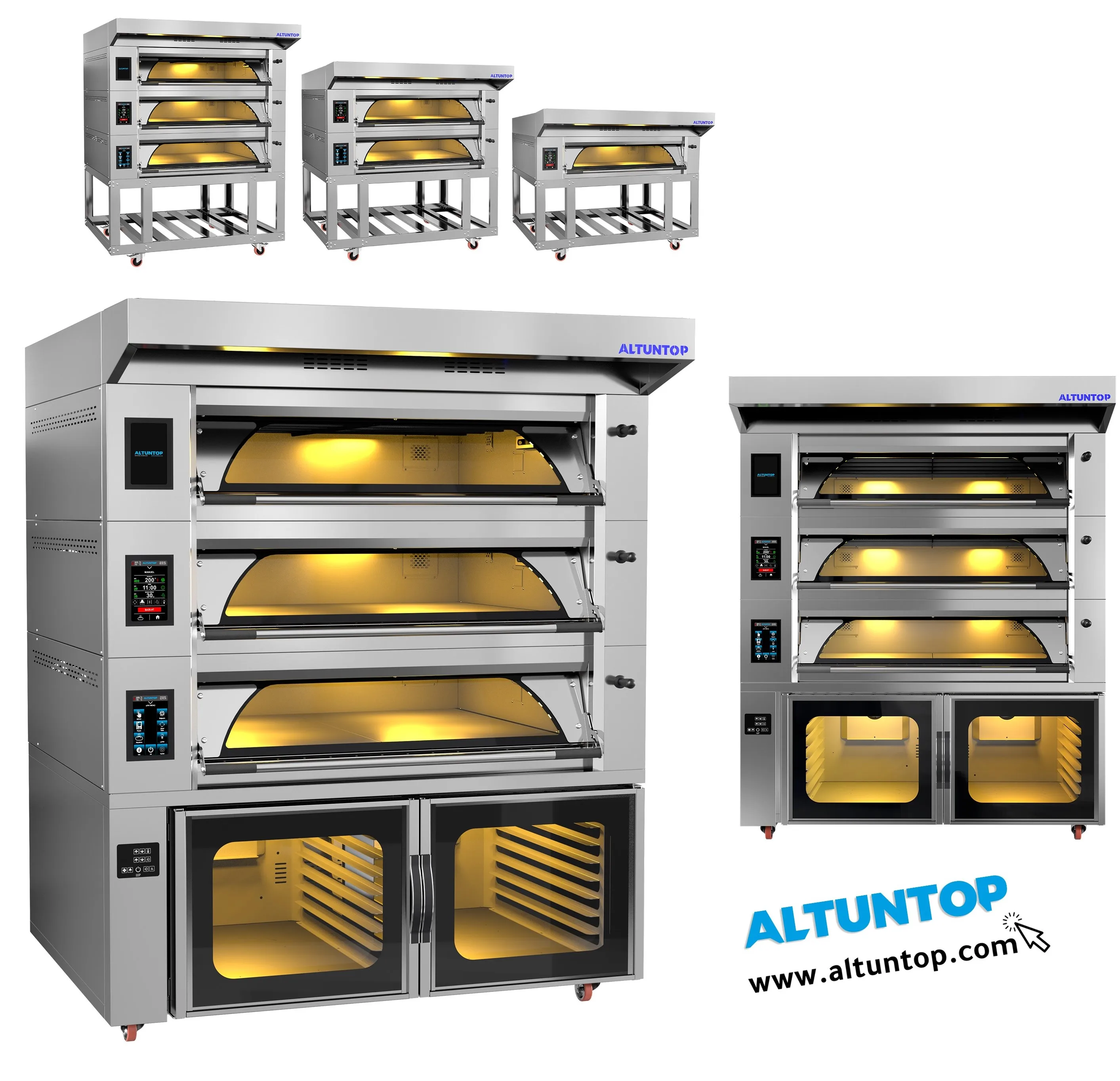 BEST QUALITY ELECTRICAL MODULAR THREE DECK OVEN 120*200 OEM ENDUSTRIAL KITCHEN EQUIPMENT FOR BAKING BAKERY EQUIPMENT