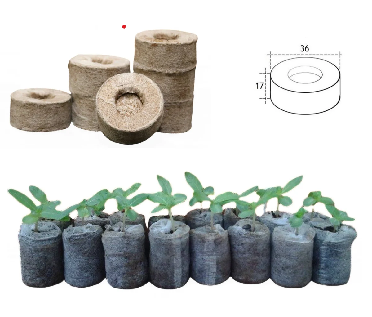 NATURAL WHOLESALE SEED STARTING PLUGS PRODUCTS COCONUT COIR PELLET FOR GROWING PLANT AND SEED STARTING 2024