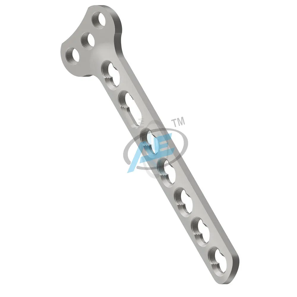 ISO Certified Indian Manufacturer High Quality Titanium Products 3 Head Hole Locking 3.5mm Small T Plate Orthopedic Implant