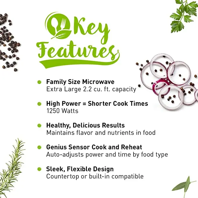 New Microwave Oven NN-SN966S Stainless Steel Countertop