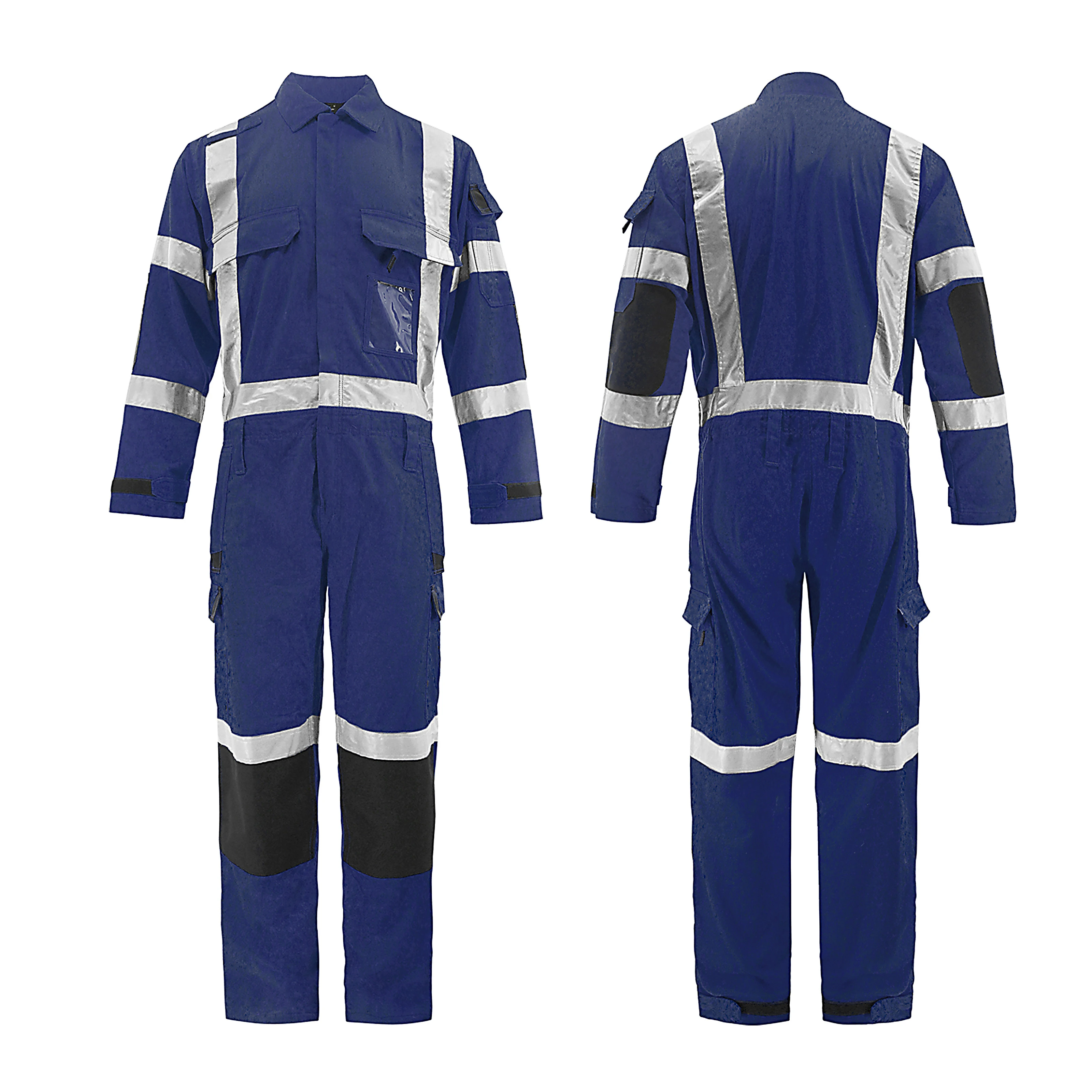 Hi vis Viz Bib & Brace Contrast Overall High Vis Safety Reflective Work Coverall Manufacture Waterproof Overall Safety Workwear