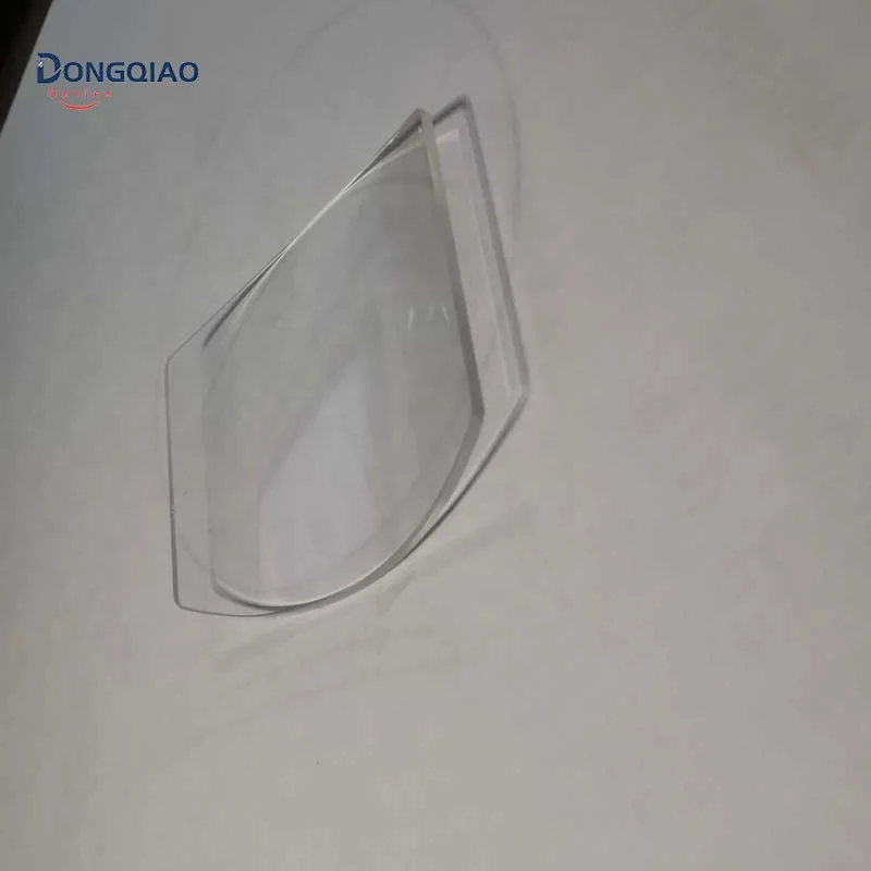 Electroplating Double Cylinder Curved Sapphire Crystal Watch Glass Lens