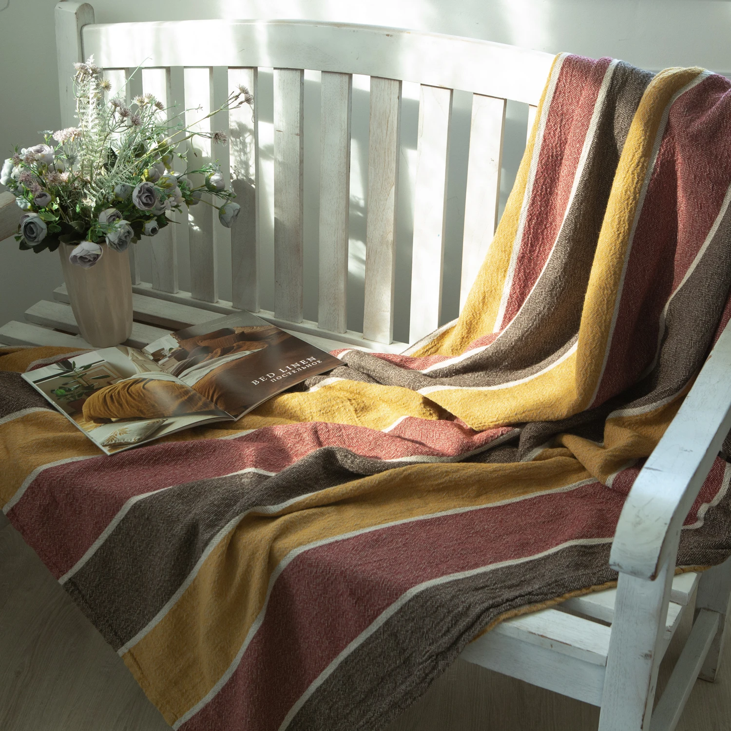 100% льняные удобные экологически чистые покрывала премиум класса для спальни ультра мягкая Экологичная безопасная оптовая продажа