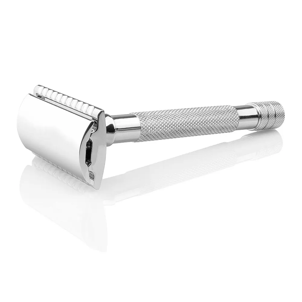 Professional Stainless Steel Full Black Parker Straight Barber Razor with Customized Logo and Packing