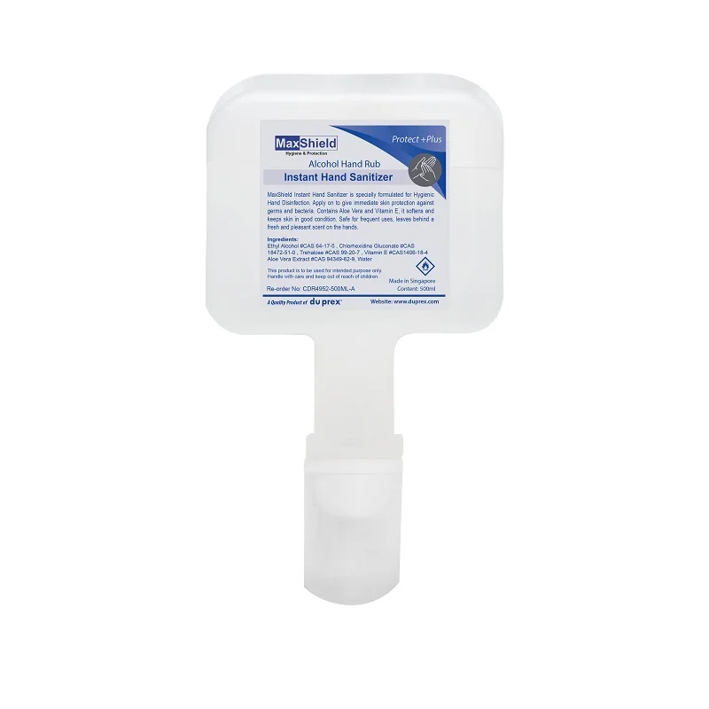 500ml 75% Ethanol Gel Alcohol Hand Sanitation Long Lasting Protection Liquid Hand Wash Cartridge for Adults
