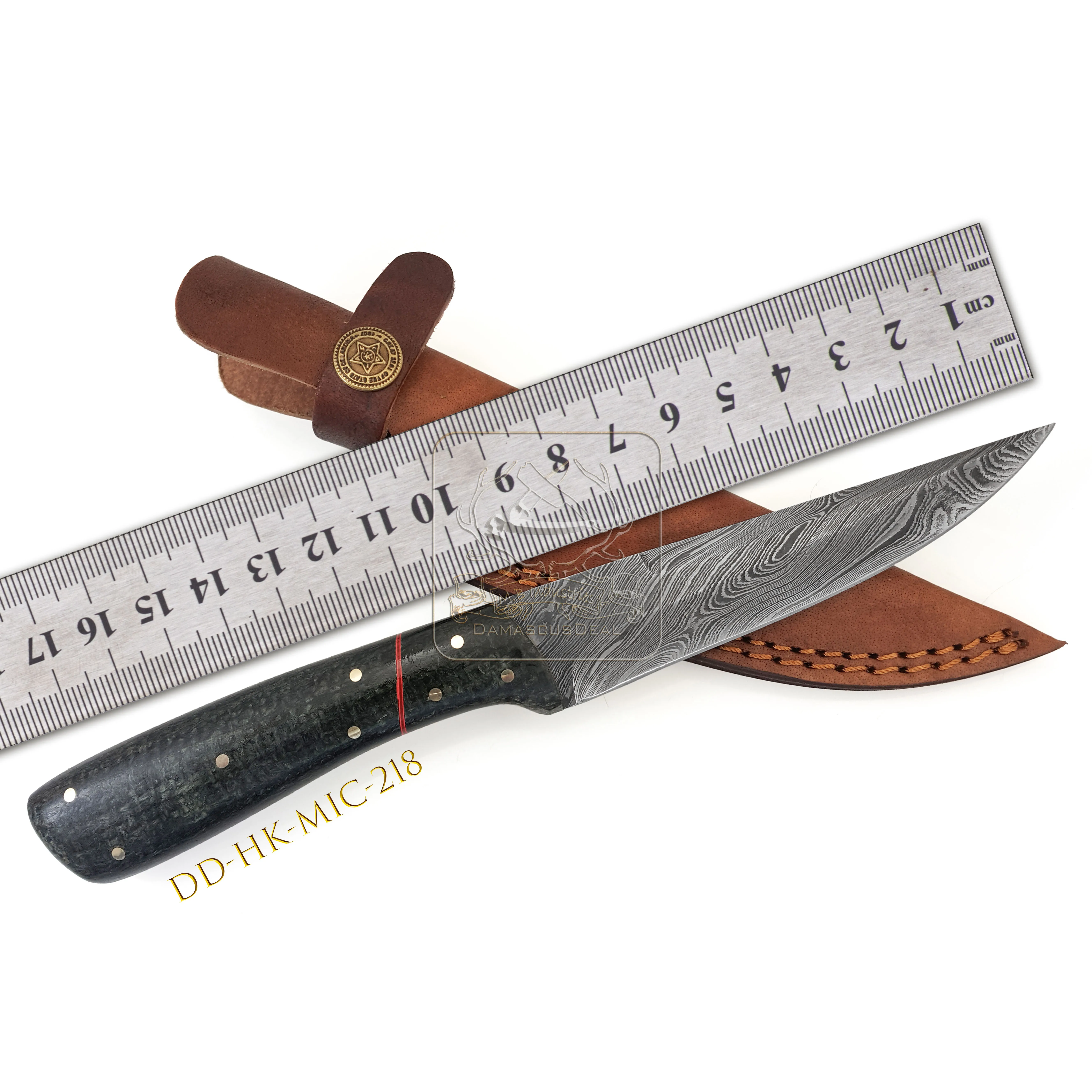 Damascus Steel Knife DD-HK-MIC-216 Micarta Handle Hunting Knife Outdoor Hot Selling Bushcraft Camping Survival Knife 192 Layer2