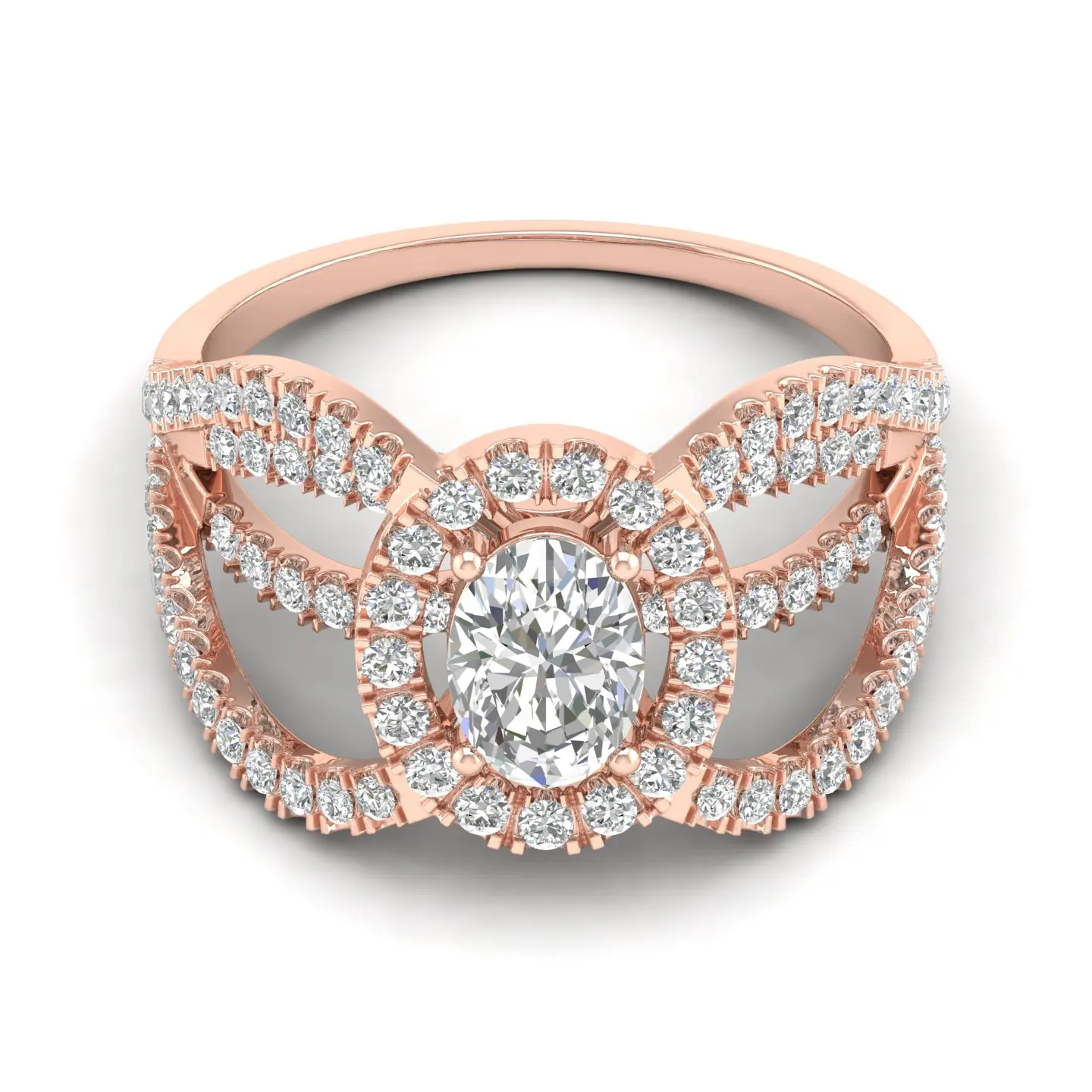 REYES Women New Collection 14K 18K Solid White Gold Solitaire Diamond Rings for Women High Quality Wedding Engagement Rings