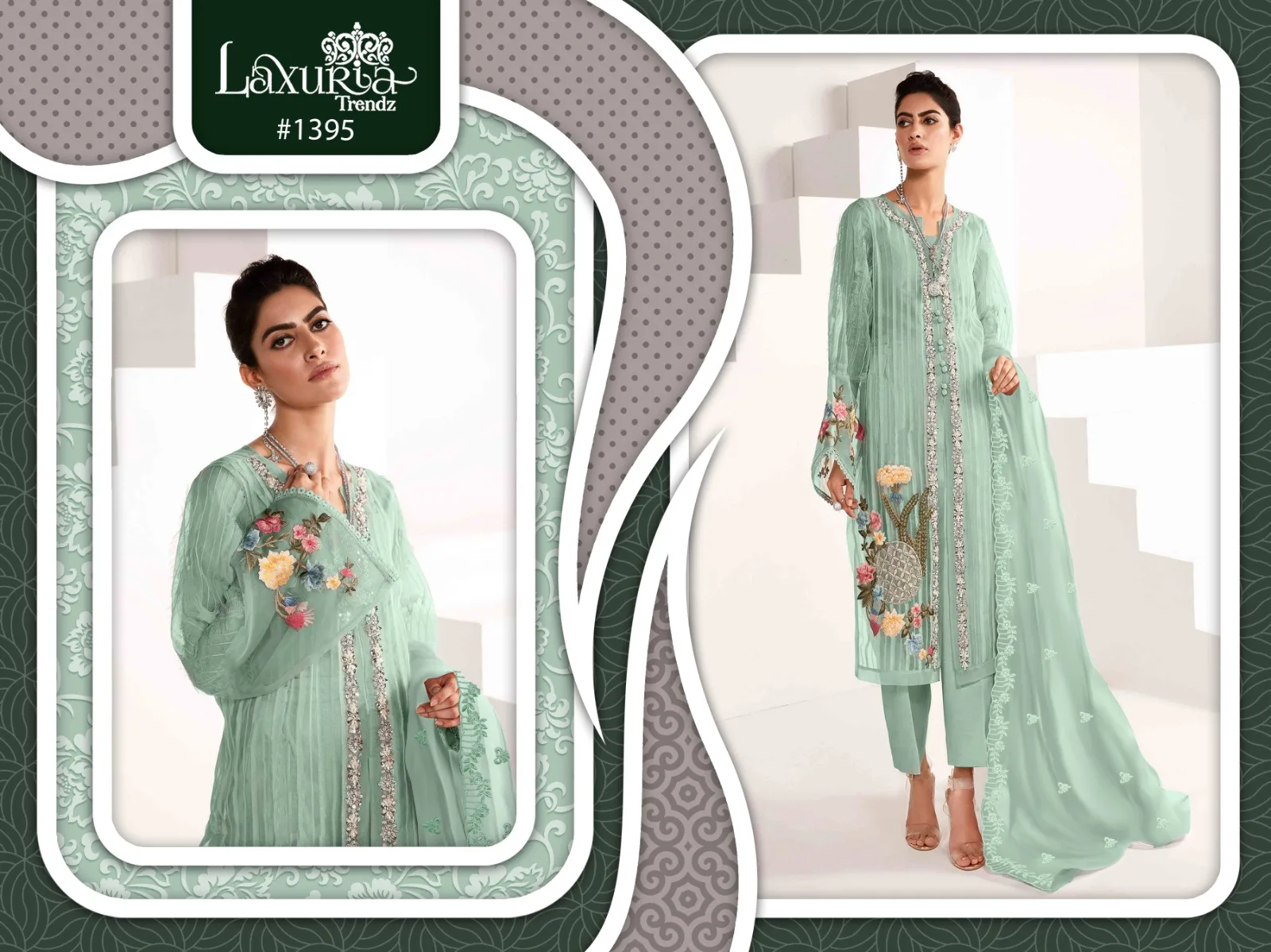 Modern Designer New Arrival Hand Work Kurti Pant With Dupatta Manufacture Indian Clothes Georgette Embroidery Work Salwar Suit