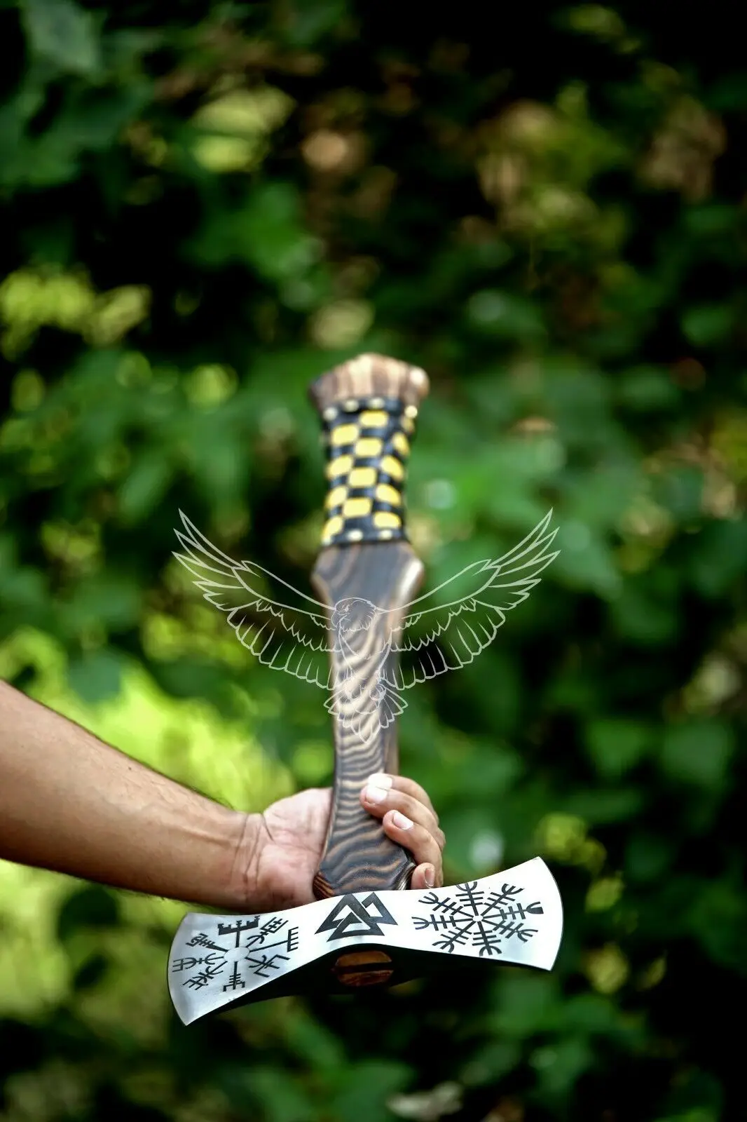 Wholesale Custom Handmade Viking Double Blade Axe, Hatchet Axe Household Firewood Chopping Outdoor Camping Survival Axe