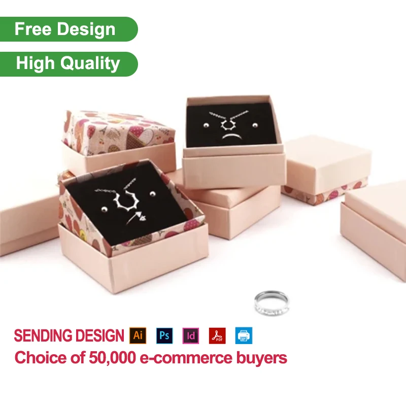 Bowknot Jewelry Storage Box Ring Necklace Bracelet Pendant Earrings Cover Jewelry Packaging Gift Box