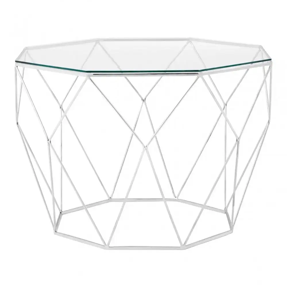 Exclusive Range Of Coffee Table Best Selling Product White Frame With Glass Top