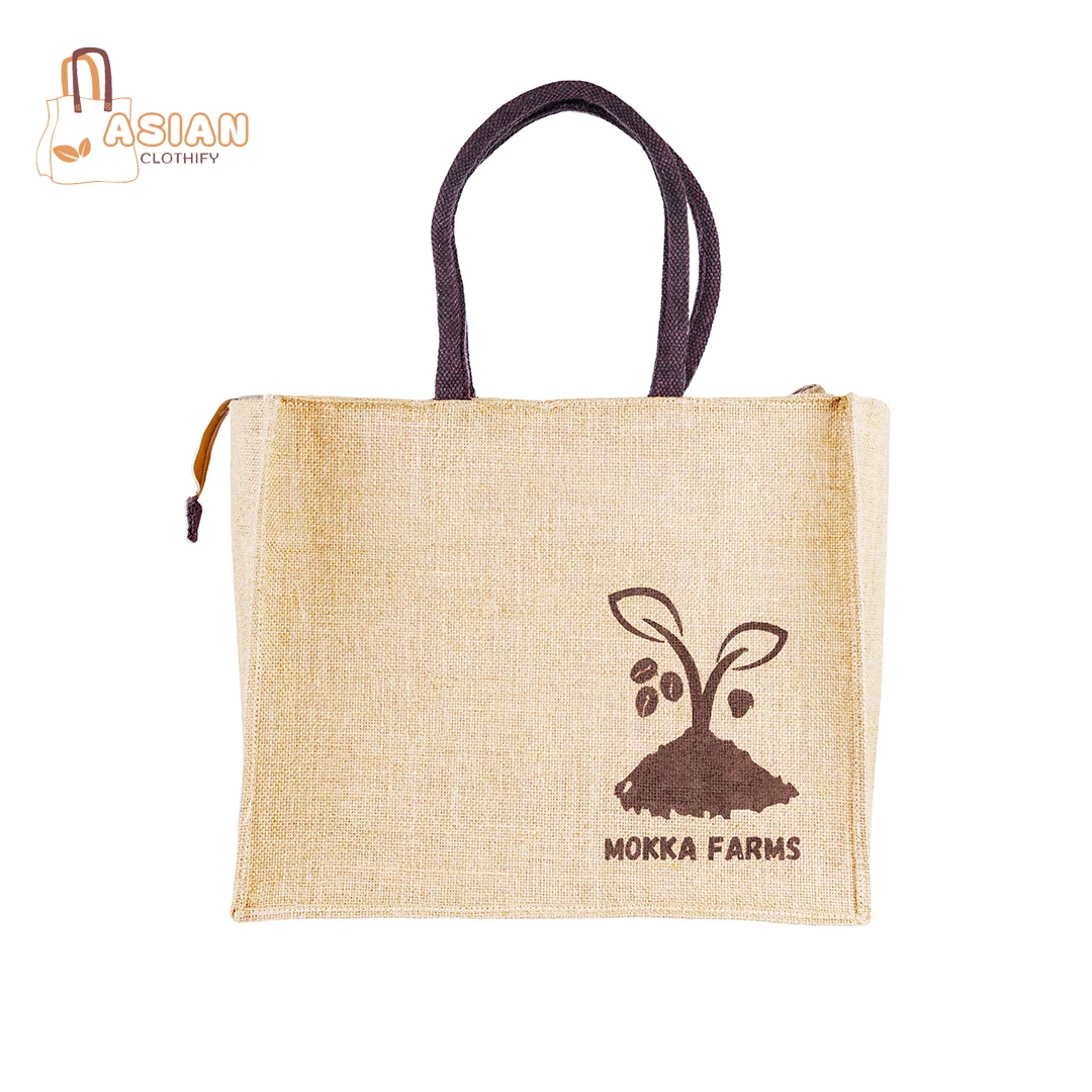 Jute Burlap Bag Eco friendly jute tote bags with custom logo we sell them all over the world at low market prices