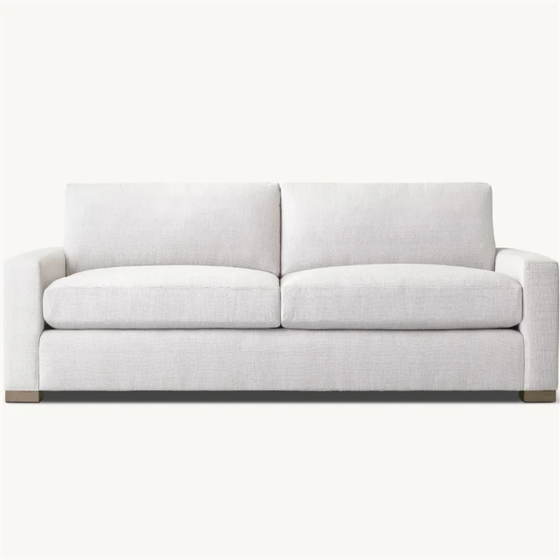 Deluxe Interior Soft Hotel sofa Classic Comfort Living room double armchair Fabric two-seater sofa