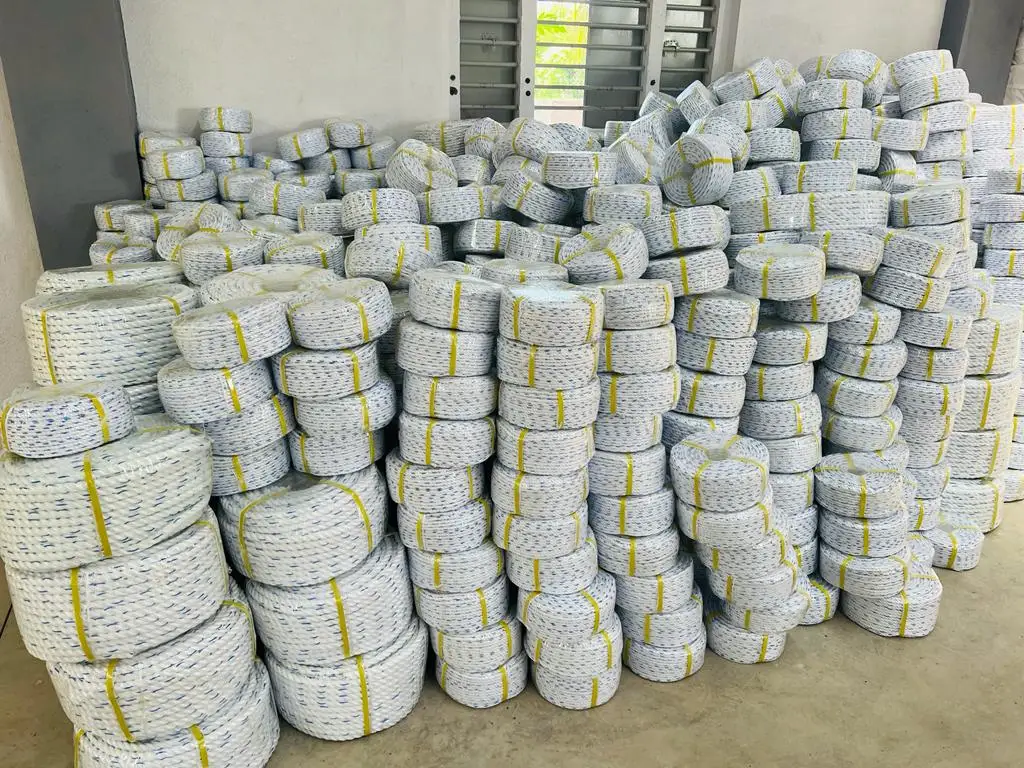 PP Virgin Plastic Polypropylene PP Danline 3 and 4 Strands Twisted Ropes 4mm - 40mm size Made in India