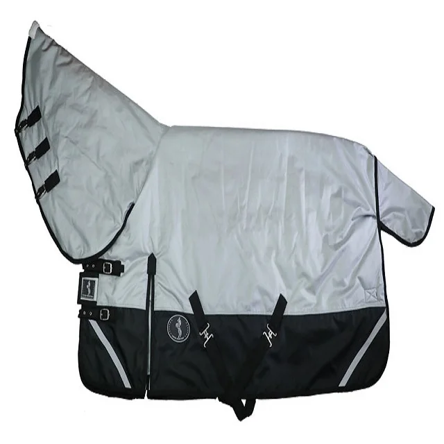 Wholesale Suppliers 1680 Combo Rain Sheet with Royal Grey Colored For Horse Racing Equipment Lowest Prices