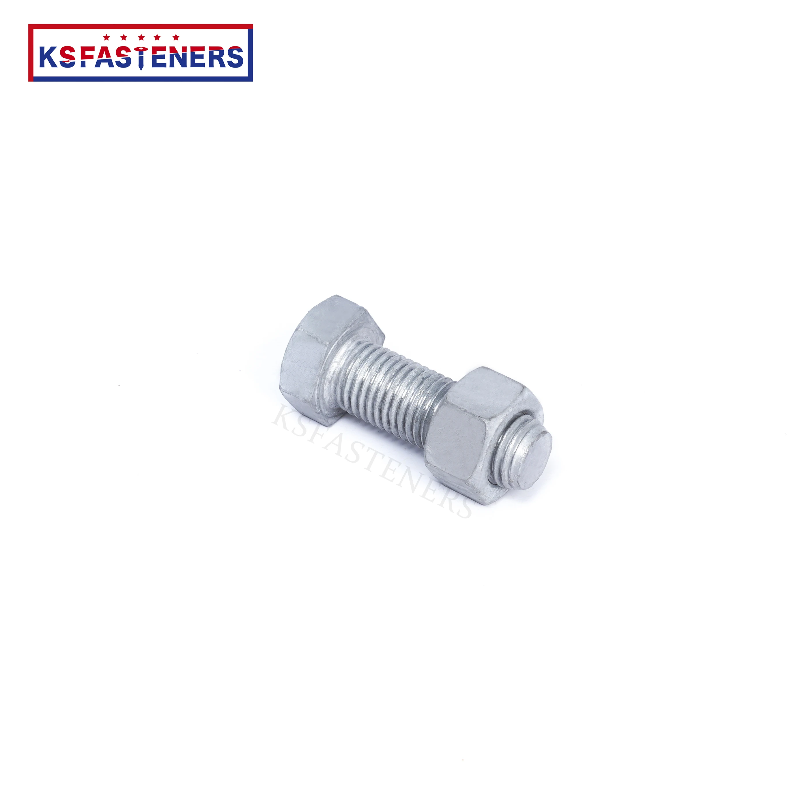 HDG GB5782 GB5783 Hexagonal Hex Flat head Bolt Screw Carbon Steel Hot-dip Galvanized constructional solar 5mm