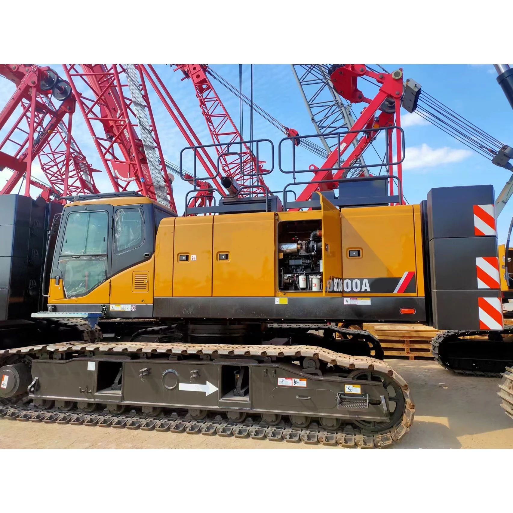 SANY Refurbished Crane SCC600A Second Hand Crawler Crane with Low Working Hours
