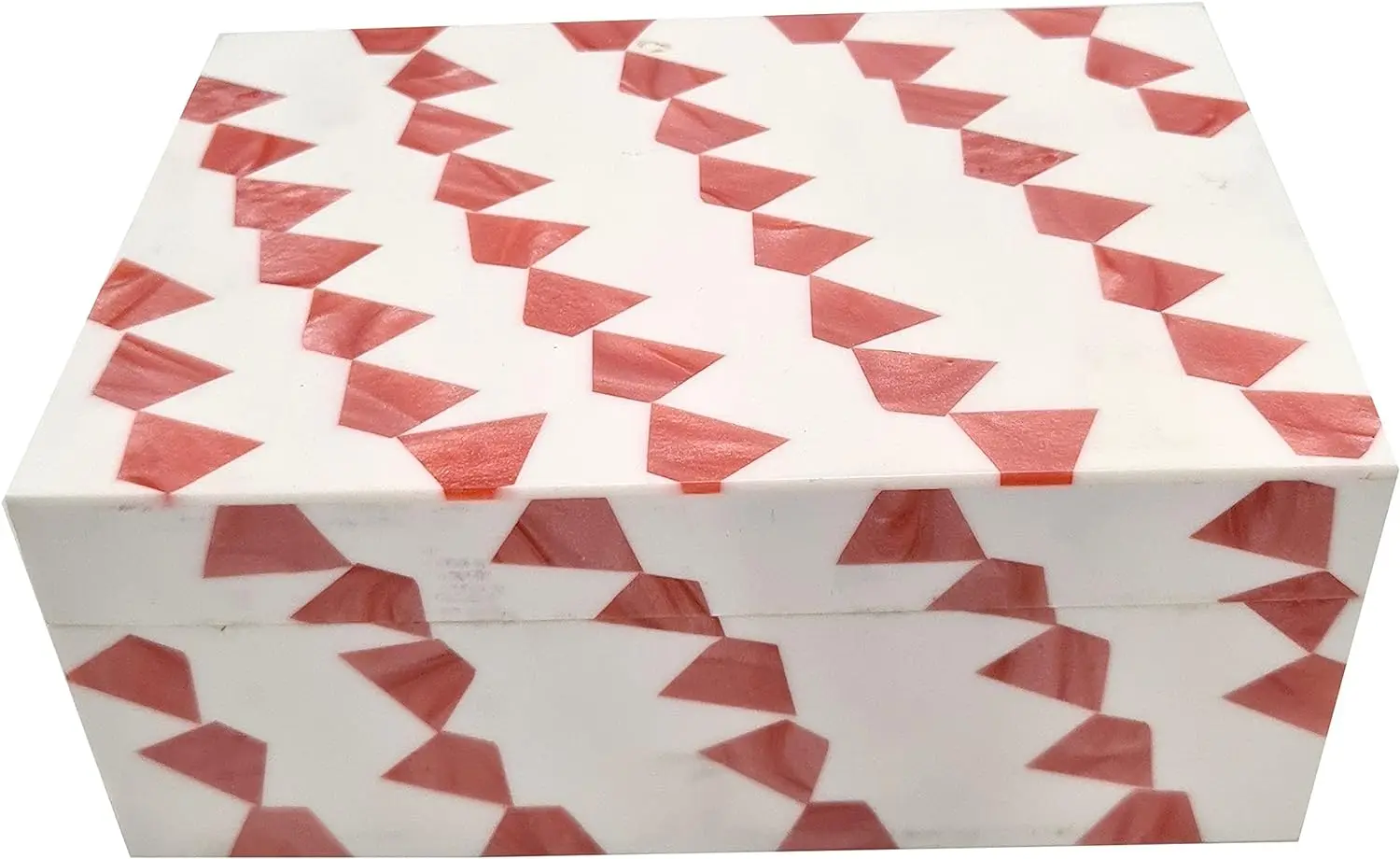 Handmade Black & White Bone Checkered Box For Use Storage And Home Decor